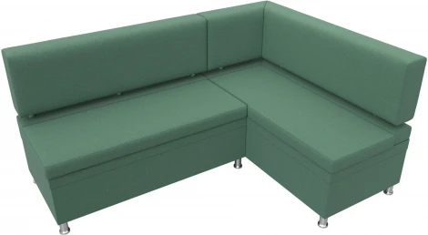 Диван кухонный угловой Стайл правый угол (Зеленый/Рогожка) Лига Диванов арт.123235
