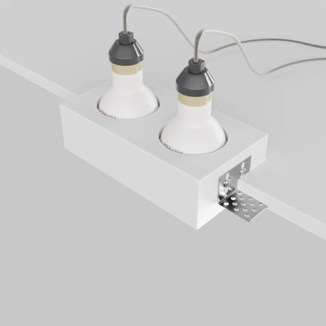 Встраиваемый светильник Maytoni Technical Gyps Modern DL131-GU10-02-W