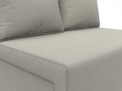 Диван прямой Лагуна (Бежевый/Рогожка) Лига Диванов арт.125930