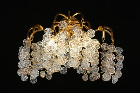 Бра Aployt Aurora APL.845.01.03 (220V, хрусталь, подвески, листья, ветки)