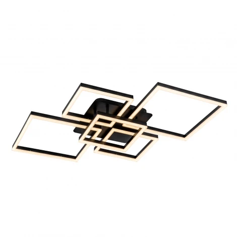 Потолочная люстра светодиодная на штанге с пультом с регулировкой цветовой температуры и яркости LED4U L11041-5 BK