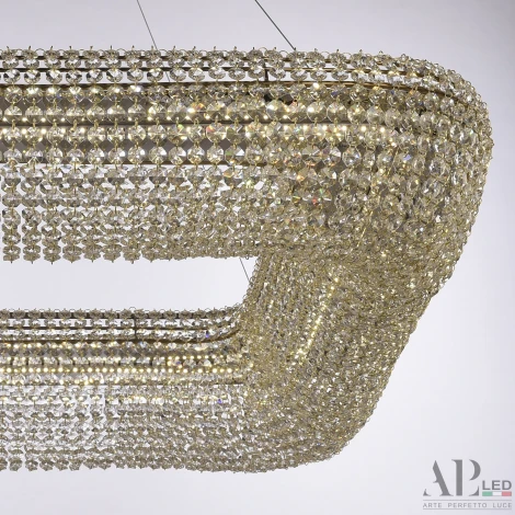 Подвесная люстра светодиодная APL LED Rimini S504.0.80.A.4000.Gold