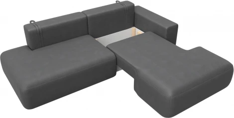 Диван угловой Лига-036 НПБ Модерн правый угол Лига Диванов (Замша) арт.127781