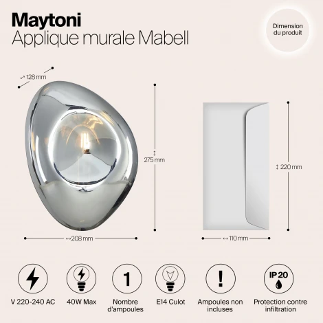 Бра Maytoni Mabell MOD306WL-01CH