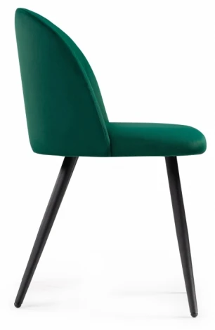 Стул Woodville на металлокаркасе Gabi 1 dark green / black 15352