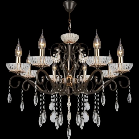 Подвесная люстра Reluce 04456-0.4-08 (220V, подвески, на цепи, подсвечник, свеча)