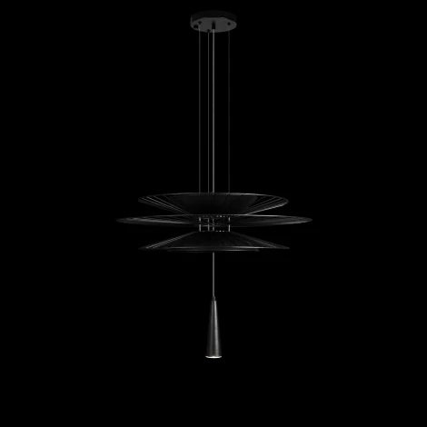 Подвесной светильник Loft It Star 10141B/600 Black (220V, на тросе, круглые, летающая тарелка)