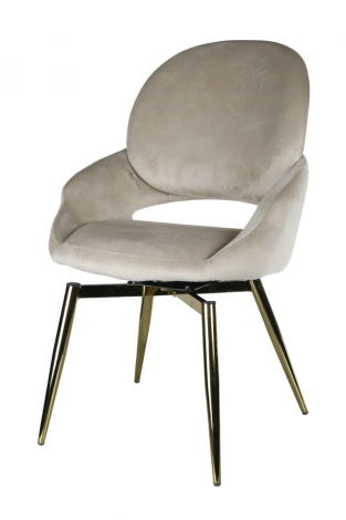 Стул обеденный IST-CASA Виола BS1377-BG-2, 50х58х92 см, бежевый/золото