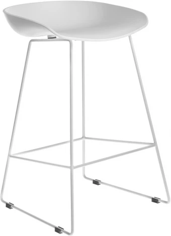 Стул Bradex Home полубарный Neo белый с белыми ножками (FR 0955)