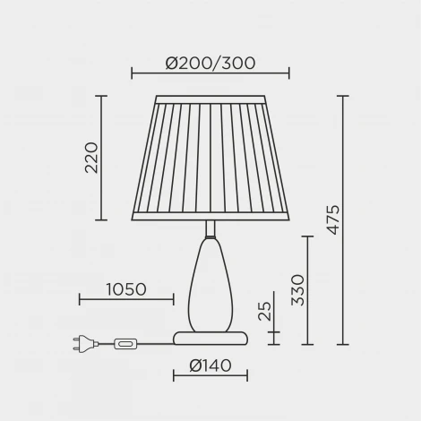 Интерьерная настольная лампа с регулировкой цветовой температуры и RGB LED4U L6168 CR