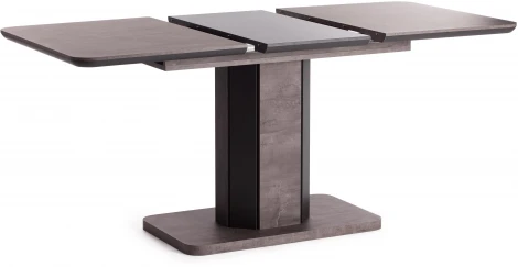 Стол обеденный SKAT ЛДСП/МДФ, 120-160х80х75 см, Оникс/Графит Tetchair 18956