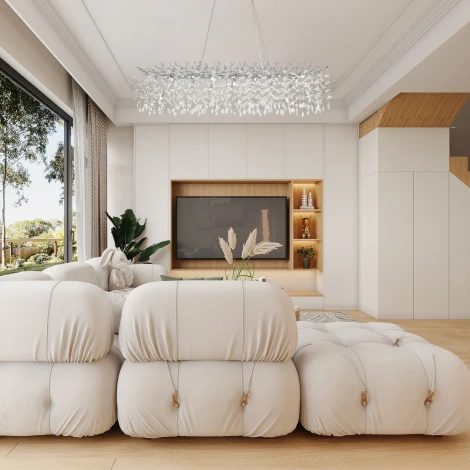 Подвесная люстра хрустальная Arte Milano Milano-2 23210.1500.16.E14.B CR (220V, на тросе)