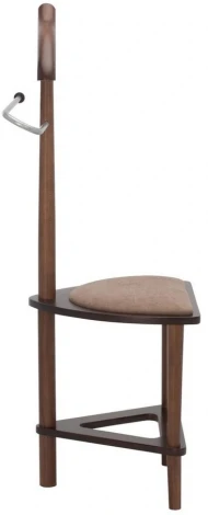 Вешалка костюмная с сиденьем В 26Н средне-коричневый от фабрики Mebelik