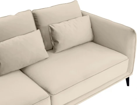 Диван Amsterdam трехместный ОГОГО (арт.698440), (Ткань/Бежевый)