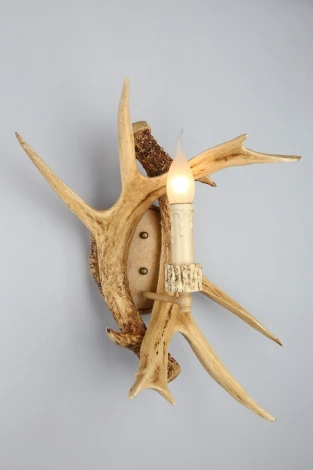 Бра Omnilux Loureiro OML-52001-01 (220V, подсвечник, свеча, рога)