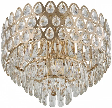 Потолочная люстра хрустальная на штанге Arte Milano Sorrento-2019 372019/7/50/460 GD (220V)