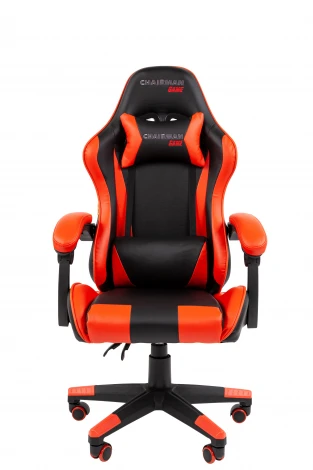 Офисное кресло Chairman CH29 экокожа, черно-красный