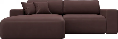 Диван угловой Лига-036 НПБ Классик левый угол Лига Диванов (Замша) арт.127739L