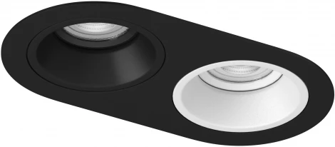 Встраиваемый светильник под LED модуль/ламп МR16 Lightstar Domino D6570607WBMOD (220V)