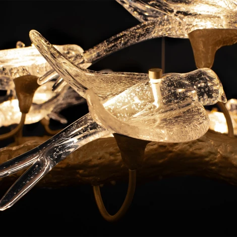 Подвесной светильник Loft It Voa 10378/1000 (LED, 220V, на тросе, ветки, птички)