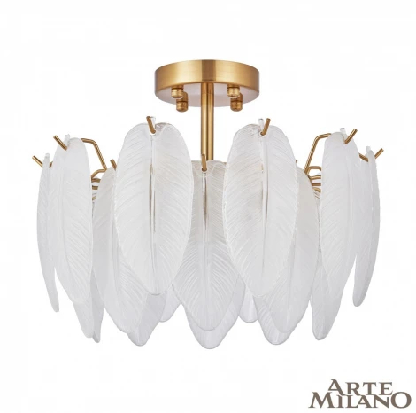 Потолочная люстра на штанге Arte Milano Rim 315009/D400 BS (220V, перо)