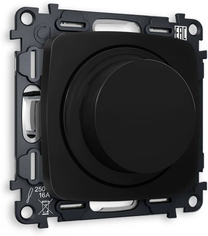 Комплект механизма Ambrella Volt светорегулятора универсального поворотно-нажимного OMEGA MO805510 Черный матовый 25-600W/LED 5-300W QUANT