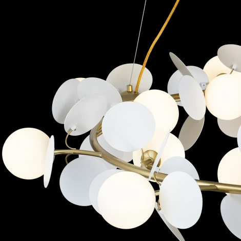 Подвесная люстра Loft IT Matisse 10008/1300 white (220V, на тросе, шарики)