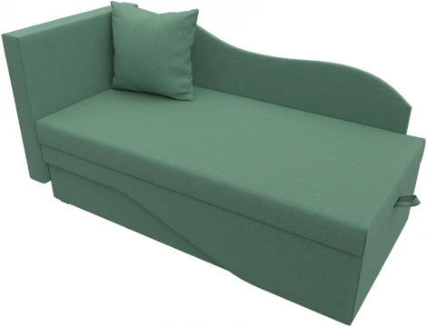 Кушетка Гармония левая (Зеленый/Рогожка) Лига Диванов арт.125298L