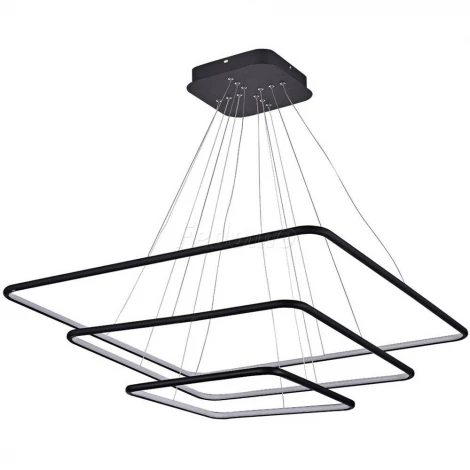 Люстра подвесная светодиодная Donolux, 3 плафона, 135W, черный с белым