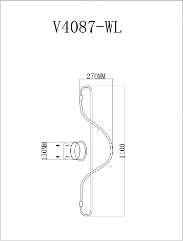 Бра с гибким неоном Moderli ИСТИНА V4087-WL (LED, 220V)