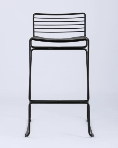 Стул полубарный Stool Group Danny черный с черной подушкой УТ000004224