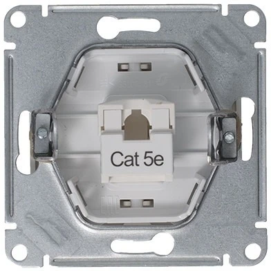 Розетка встраиваемая Ethernet RJ-45 (платина) Systeme Electric GSL001281K