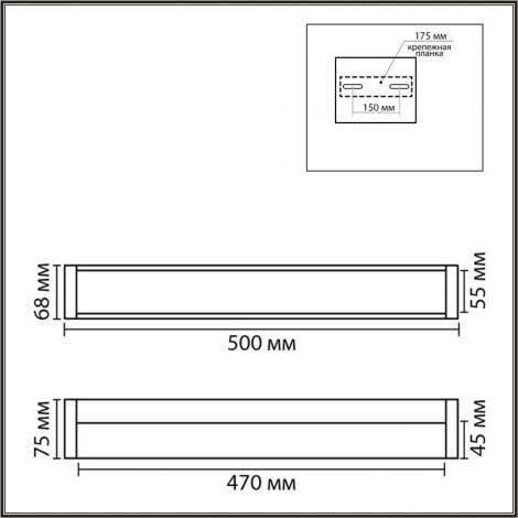 Подсветка для зеркал светодиодная Lumion Aquala 8315/18WL хром/белый, металл/акрил IP44 LED 18W 3000K 220V