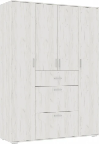 Шкаф Паркинс ШК 3 (Паркинс ШК 03 дуб крафт белый) Woodville арт.546167
