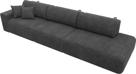 Диван прямой Лига-036 НПБ Модерн Лонг подлокотник слева Лига Диванов (Велюр) арт.127685L