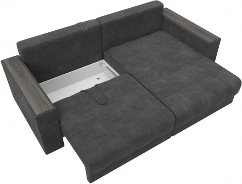 Диван угловой с декором Лига-049 НПБ Лига Диванов (Велюр) арт.128462