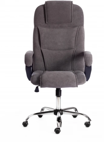Кресло BERGAMO хром (22) флок , серый, 29 Tetchair 19374
