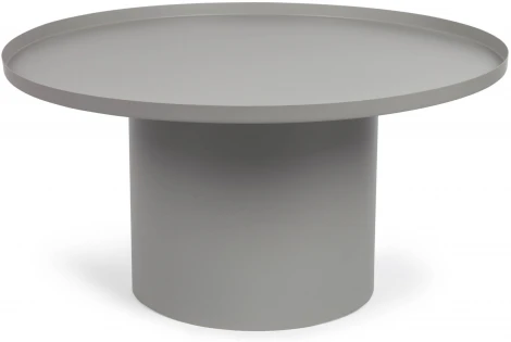 Круглый журнальный столик Fleksa из серого металла Ø 72 см La Forma (ex Julia Grup) арт.109402