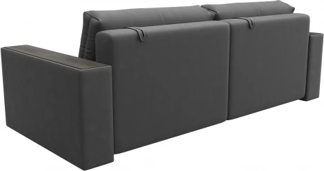 Диван прямой с декором Лига-049 НПБ Лига Диванов (Замша) арт.128411