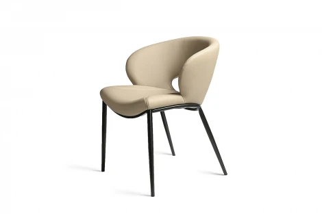 160KD-80030 Стул обеденный экокожа кремовый 62*61*82см Garda Decor