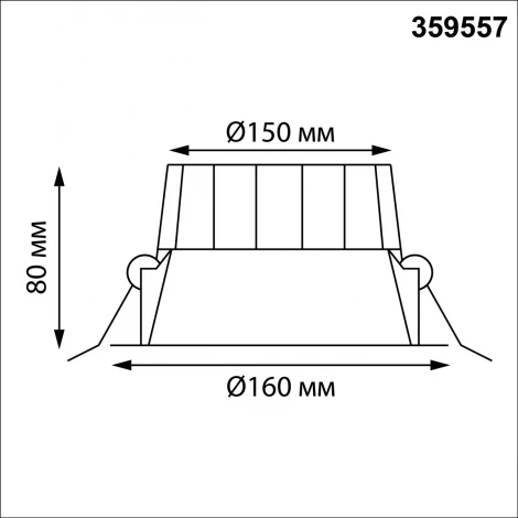 Светильник светодиодный встраиваемый Novotech Clara 359557 белый с переключателем цв. температуры IP44 LED 30W 220V 3000К\4000К\6000К (круглые)