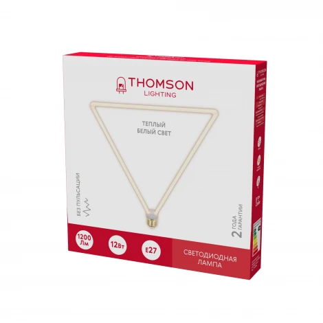 Лампочка светодиодная филаментная белая трубка E27 12W Thomson Deco Triangle-2 TH-B2408