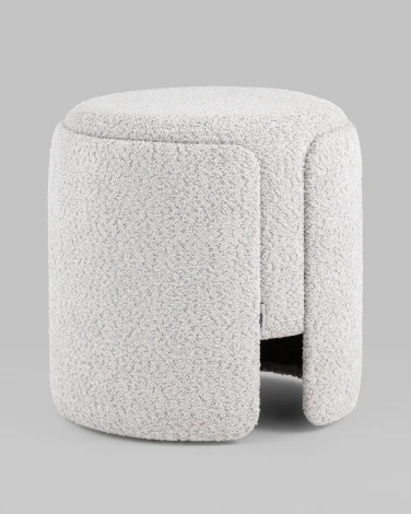 Пуф Taks букле светло-серый Stool Group арт.УТ000039393