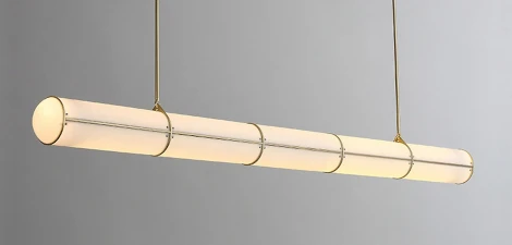 Подвесной линейный светильник LED (люстра) Roll And Hill Endless Straight L128 Brass ImperiumLoft 40,2736 (148206-22) (220V)