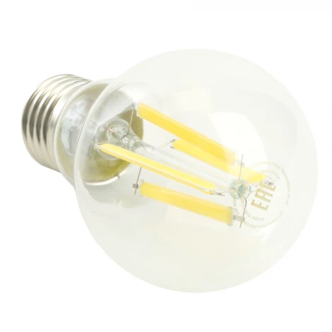 Лампа светодиодная филамент A60 шар 12W 175-265V E27 6400К Feron LB-1112 48897