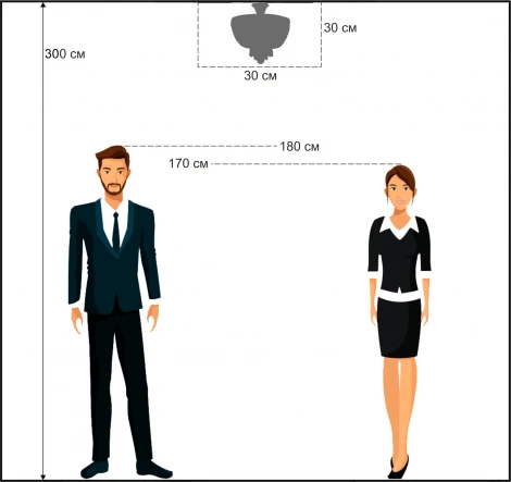 Потолочная люстра буше Arti Lampadari Nonna E 1.3.30.502 N (220V, хрусталь)