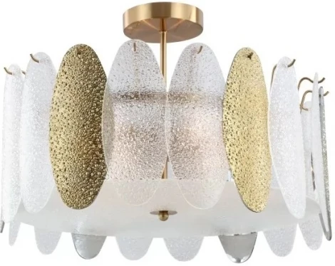 Потолочная люстра на штанге iLamp Dolce 15552-6 ANB+MULT (220V, круглые)