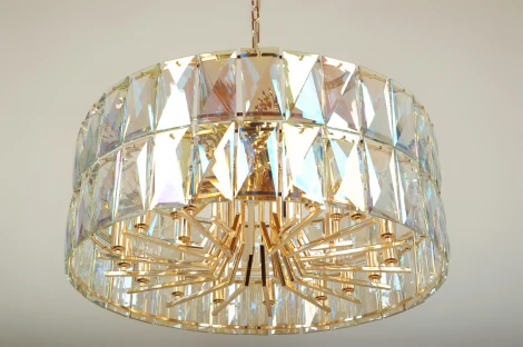 Подвесная люстра Abrasax Frieda L.9301-24GO (220V, на цепи, круглые)