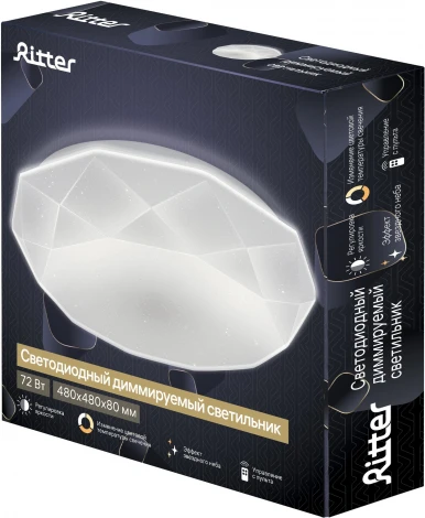 Светильник потолочный светодиодный диммируемый Ritter Brilliance 52209 6