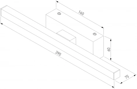 Подсветка для картин черный Elektrostandard Rino 40121/LED (220V)
